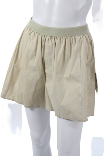 Riley Womens Casual Beige Cotton Pull On Shorts Size L