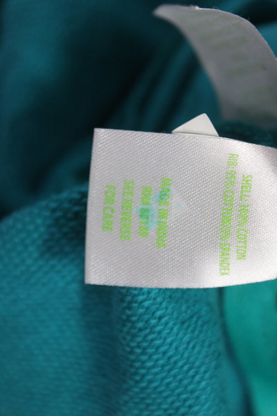 Lily Pulitzer Womens Green Pullover Sweatshirt Cotton Long Sleeve Size S