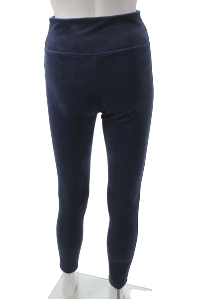 Lily Pulitzer Women Ankle Leggings Blue Athleisure Solid Size S