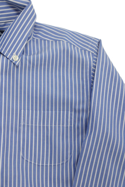 Brooks Brothers Boys Cotton Striped Print Buttoned-Up Blue Size 6