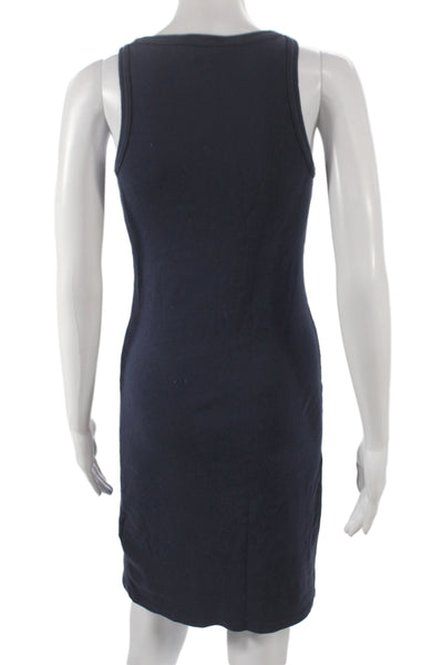 Ralph Lauren Sport Womens Tank Dress Blue Cotton Sleeveless Midi Size S