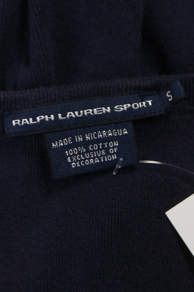 Ralph Lauren Sport Womens Tank Dress Blue Cotton Sleeveless Midi Size S
