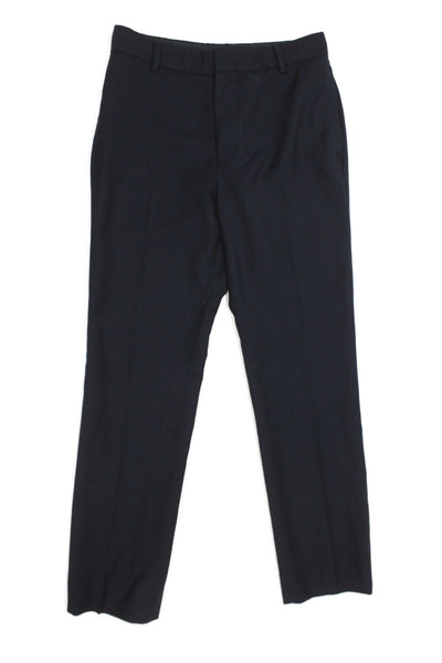 Polo Ralph Lauren Boys Zipper Fly Pleated Straight Leg Dress Pants Navy Size 16