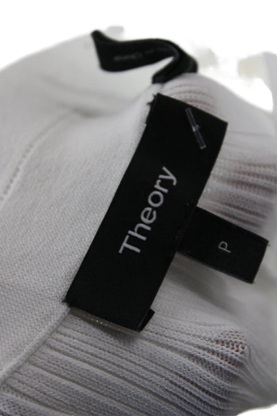 Theory Womens White Sweatpants 65% Rayon Pull On Casual Size PP