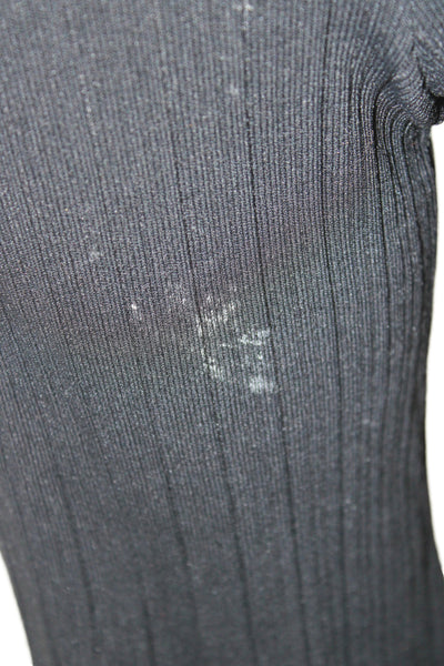 Theory Women Cropped Pants Black Pull On Rayon 28 Inseam Size PP