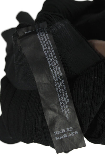 Theory Women Cropped Pants Black Pull On Rayon 28 Inseam Size PP