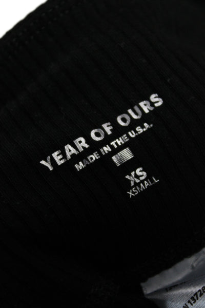 Year Of Ours Women Ankle Leggings Black Size XS