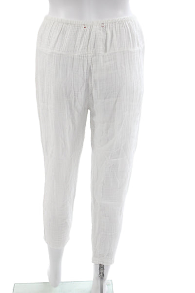 Xirena Women Ankle Pants White Cotton Casual Size XS