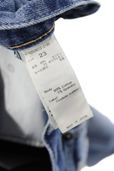Moussy Womens Skinny Blue Mid Rise Cotton Jeans Size 23