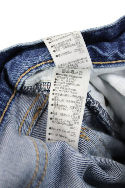 Moussy Womens Skinny Blue Mid Rise Cotton Jeans Size 23