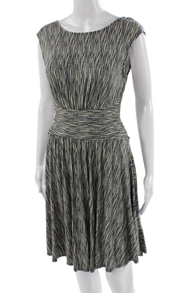 Moulinette Soeurs Womens Fit & Flare Mini Dress Black Geometric Size S