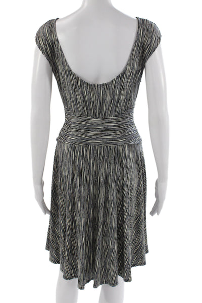 Moulinette Soeurs Womens Fit & Flare Mini Dress Black Geometric Size S