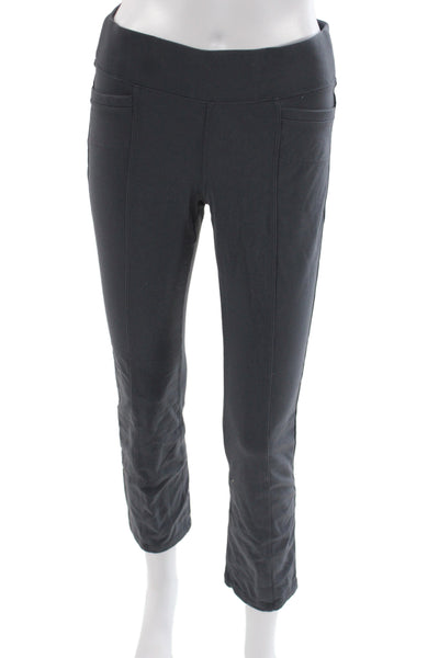 Athleta Womens Cropped Black Supplex Nylon Pants Size S