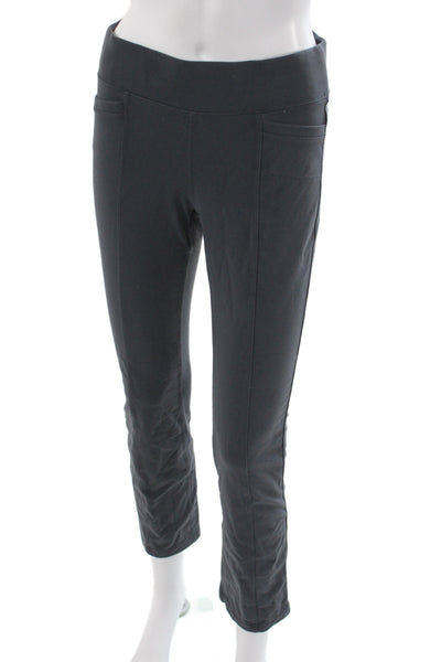 Athleta Womens Cropped Black Supplex Nylon Pants Size S