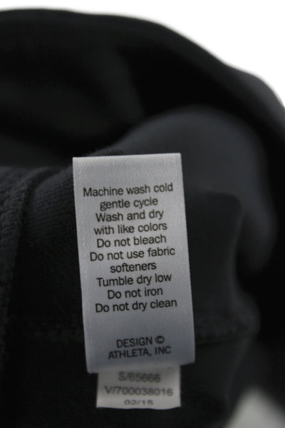 Athleta Womens Cropped Black Supplex Nylon Pants Size S