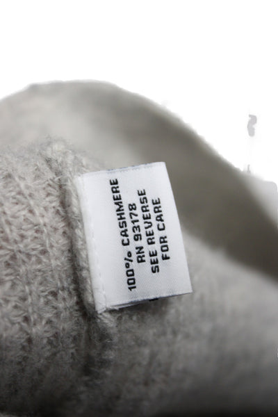 The Cashmere Project Womens Gray Cashmere Full Zip Sweater Size XS