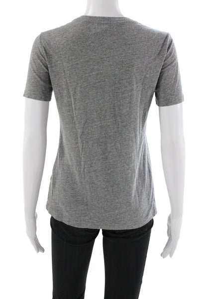 Spiritual Gangster Women Gray Jersey T-Shirt Crew Neck Short Sleeve Size S