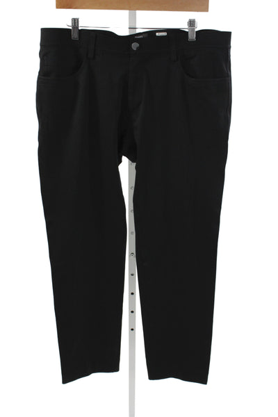 Theory Mens Chino Pants Black Cotton Size 36