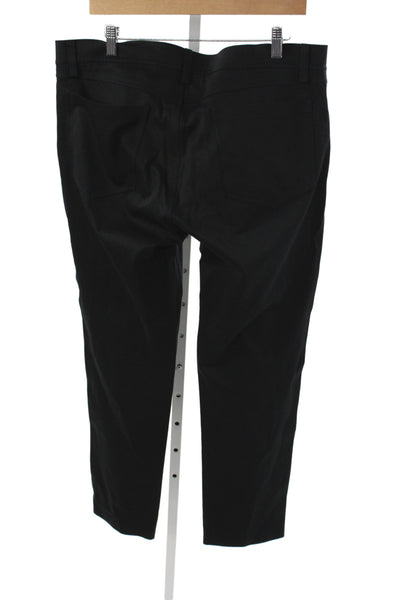 Theory Mens Chino Pants Black Cotton Size 36
