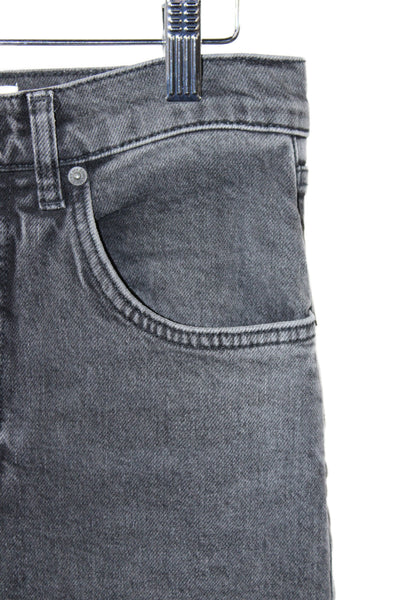 Reformation Womens Ankle Jeans Gray Mid Rise Cotton Blend Size 30