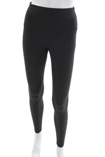 Lululemon Womens Ankle Leggings Black Nylon Athleisure Size S
