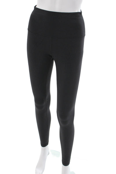 Lululemon Womens Ankle Leggings Black Nylon Athleisure Size S