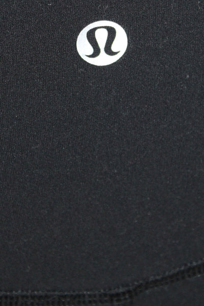 Lululemon Womens Ankle Leggings Black Nylon Athleisure Size S