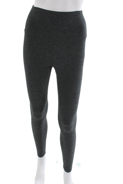 Beyond Yoga Women Ankle Leggings Gray Flecked Made in USA Size M