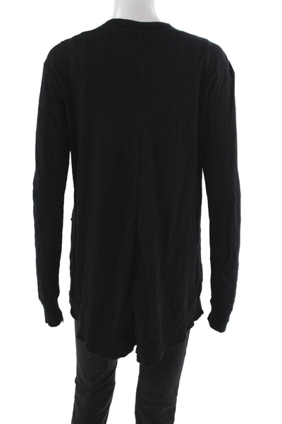 Wilt Women Cardigan Black V-Neck Long Sleeve 100% Cotton Size M