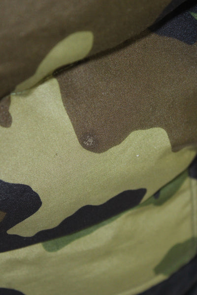 Canada Goose Women Bomber Jacket Green Camouflage Zip Long Sleeve Size S