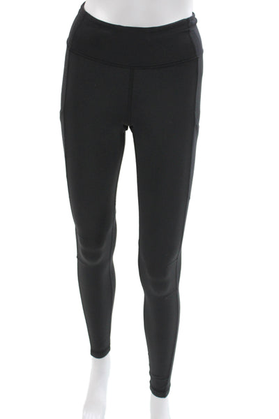 Lululemon Women Ankle Leggings Black Athleisure Pull On Synthetic Size S