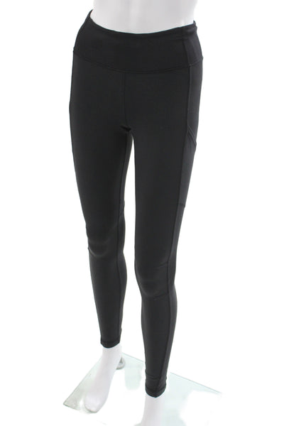 Lululemon Women Ankle Leggings Black Athleisure Pull On Synthetic Size S