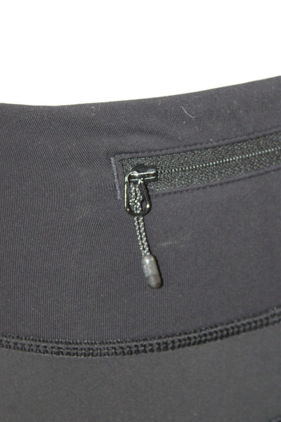 Lululemon Women Ankle Leggings Black Athleisure Pull On Synthetic Size S