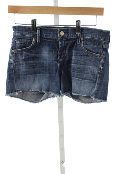 Citizens of Humanity Womens Cut-Off Blue Denim Shorts Size 25