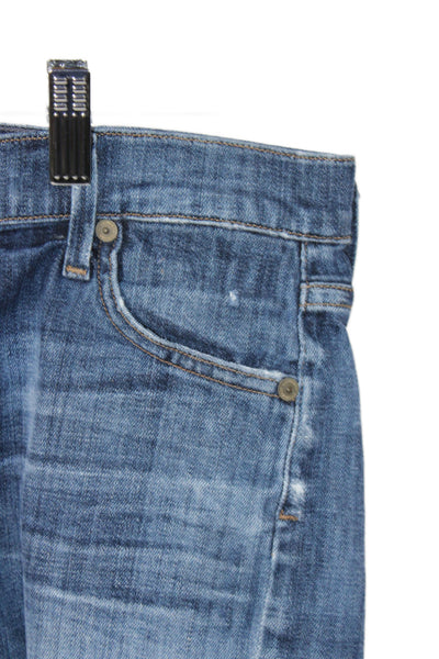 Citizens of Humanity Womens Cut-Off Blue Denim Shorts Size 25