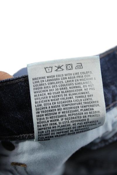 Citizens of Humanity Womens Cut-Off Blue Denim Shorts Size 25