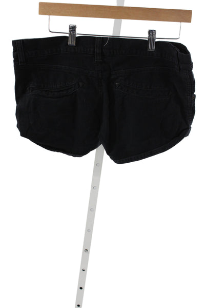 Alexander McQueen Women Cut-Off Shorts Black Cotton Size 46