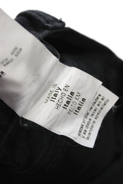 Alexander McQueen Women Cut-Off Shorts Black Cotton Size 46