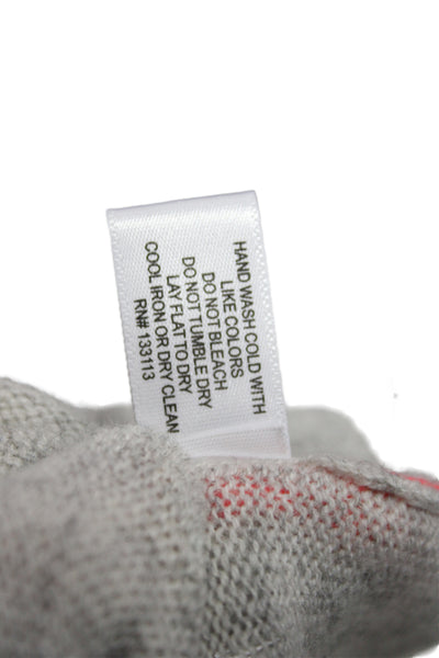 Lisa Todd Women Gray Striped Wool Crewneck Pullover Sweater Long Sleeve Size XS