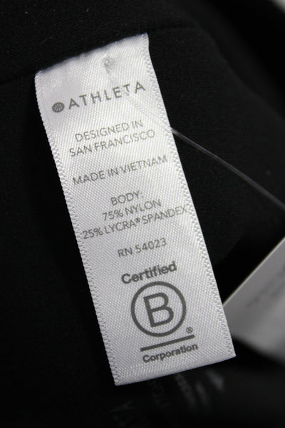 Athleta Womens Ankle Leggings Black 75% Nylon Size XS