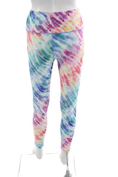 Athleta Womens Ankle Tie Dye Leggings Multicolor Size XS