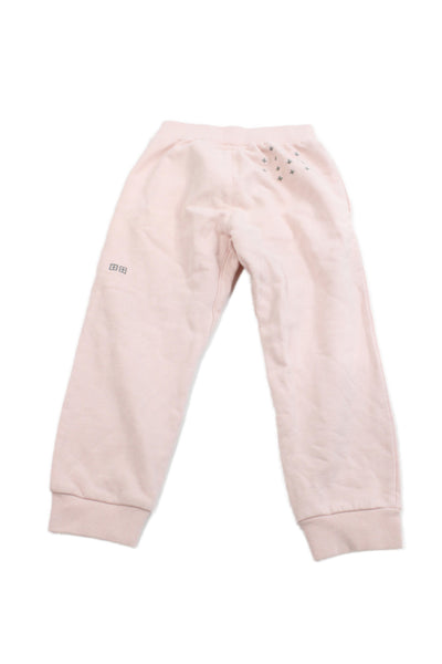 Ksubi Girls Cotton Stretch Cuffed Ankle Sweatpants Pink Size 5