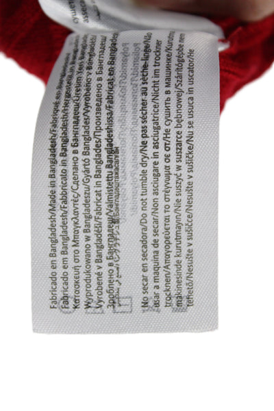 Mayoral Girls Collared Long Sleeve 1/4 Zip Pullover Sweater Red Size 8