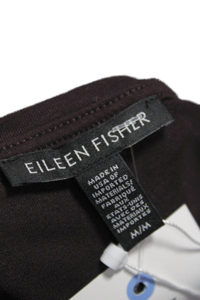 Eileen Fisher Women Sleeveless Round Neck Tencel Tank Purple Size M