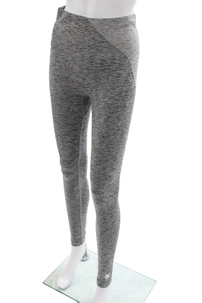 LNDR Womens Ankle Leggings Gray Flecked Athleisure Size S