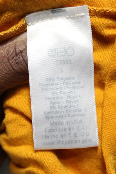Saturday Sunday Anthropologie Womens Mini Skort Yellow Size L