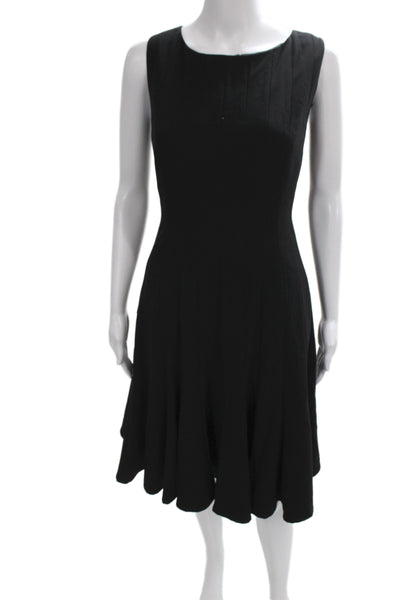 Calvin Klein Women Fit and Flare Black Knee Length Sleeveless Dress Size 6