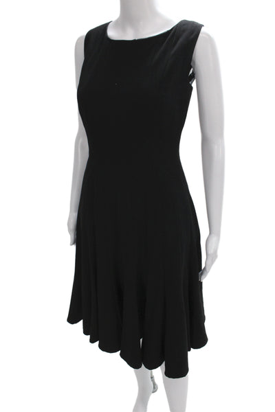 Calvin Klein Women Fit and Flare Black Knee Length Sleeveless Dress Size 6