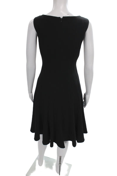 Calvin Klein Women Fit and Flare Black Knee Length Sleeveless Dress Size 6