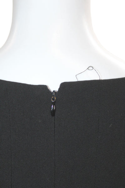 Calvin Klein Women Fit and Flare Black Knee Length Sleeveless Dress Size 6